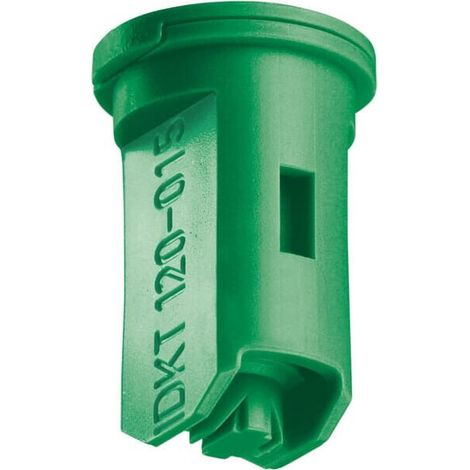 Tobera anti-deriva venturi doble chorro plano IDKT 120掳 015 verde pl谩stico Lechler LECHLER IDKT120015POM