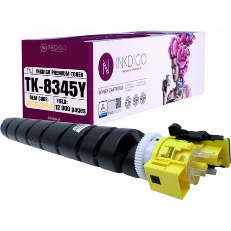 Inkdigo Toner TK8345Y kompatibel mit Kyocera TASKalfa2552ci TASKalfa2553ci TÜV-Zertifikat (1/4)