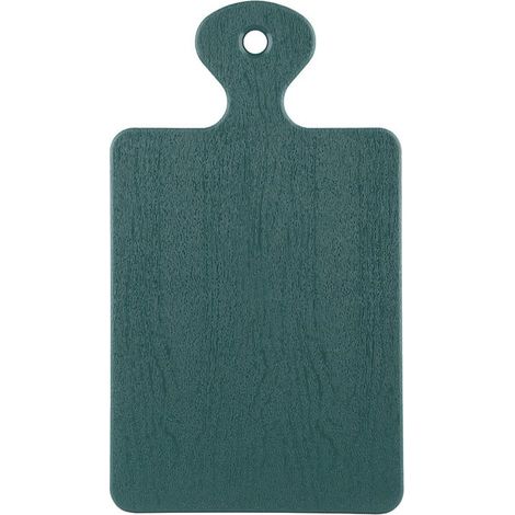 Planche à découper en plastique avec poignée, Molly, 30 x 17 cm, vert bouteille