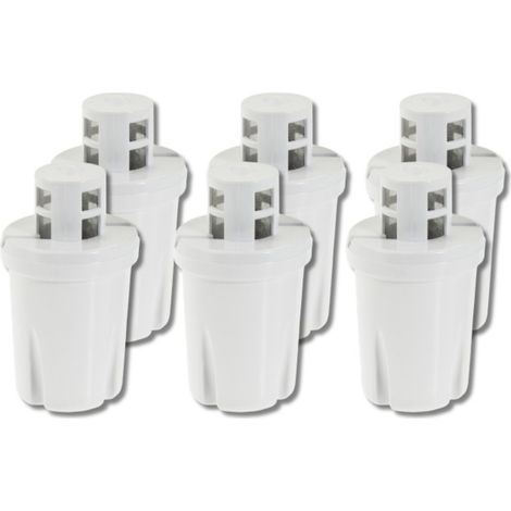 Apic – Lot de 6 cartouches filtrantes EPR – Charbon actif et résine – Retient impuretés et chlore – Prévention entartrage bouilloires et cafetières