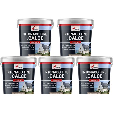 Intonaco a base di calce per decorazione interna ed esterna - TRADIPLUS - 5 x 15 kg Aubagne - Marrone Chiaro - ARCANE INDUSTRIES (1/5)