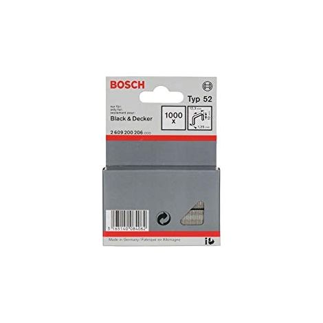 Bosch  graffetta  a  filo  piatto  tipo  52,  12,3  x  1,25  x  10  mm  -2609200206