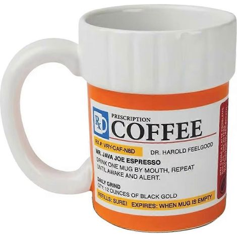 Mug en céramique, mug en forme de flacon de médicament (1/5)