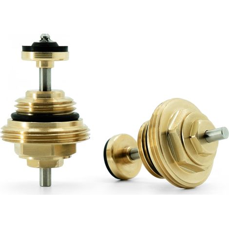 Lot de 10 inserts de valve en laiton pour chauffage au sol G1/2 M30 x 1,5 mm Convient pour les distributeurs de circuit de chauffage et les actionneurs UFH, collecteur de valve anti-retour en laiton (1/5)