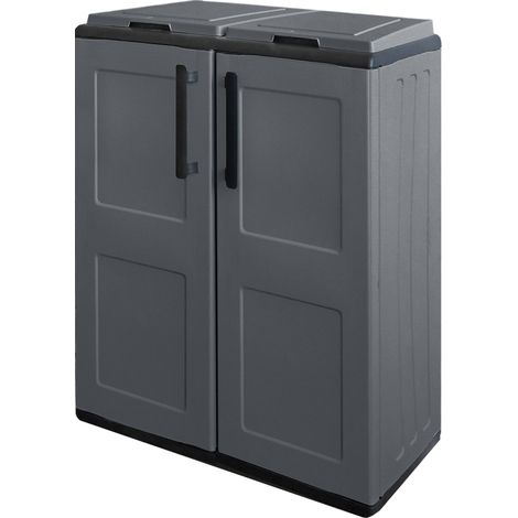 Contenedor de Basura Gris 68x37x84h cm (1/4)