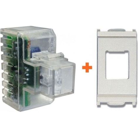 Fanton lampada emergenza led incasso frutto compatibile Vimar Idea bianca - 82882-VB