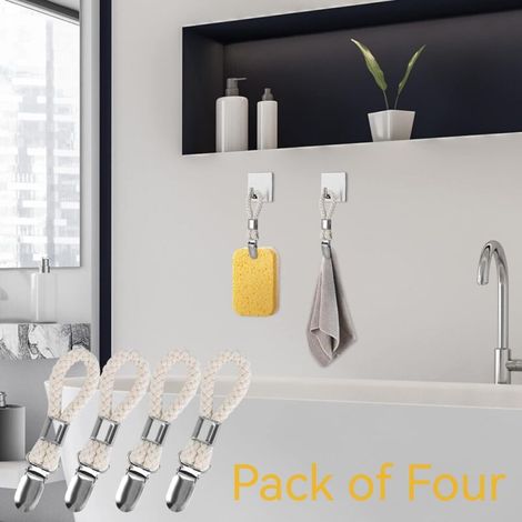 4-teiliges Handtuchclip-Set