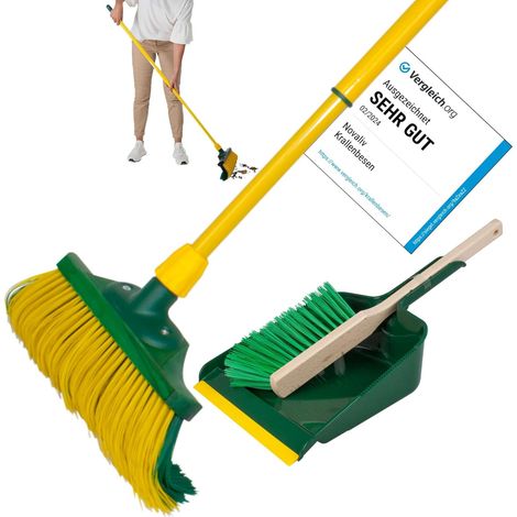 Balai griffes 40 cm bois + pelle manche long