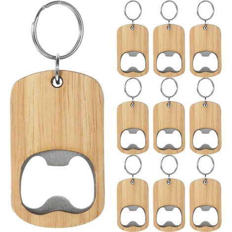 Lot de 10 porte-clés ouvre-bouteilles, petits ouvre-bouteilles pour boissons gazeuses (1/5)