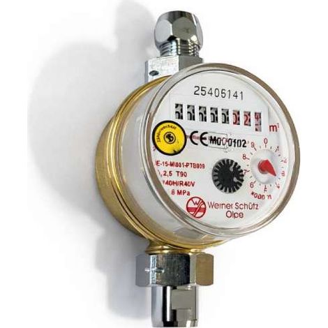 Waschbeckenzähler inkl. Eichsteuer q3 2,5 m3/h - 80 mm
