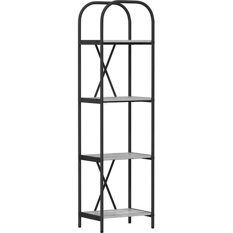 Libreria Armadio per Libri Grigio Sonoma 40 x 30 x 146 cm Legno multistrato (1/5)