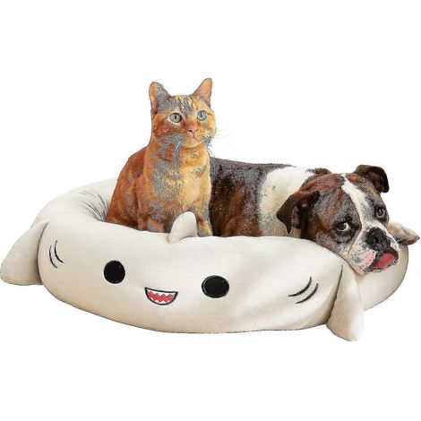25-inch Gordon Shark Pet Bed - Large Ultrasoft Official Plush Pet Bed (1/5)