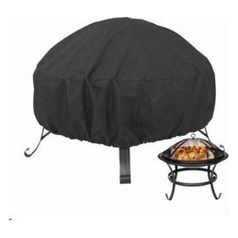 Protective cover for fire pit Ø 85 x 40 cm Waterproof, UV-resistant fire pit cover, Tear-resistant, 210D Oxford fabric Cover (1/5)