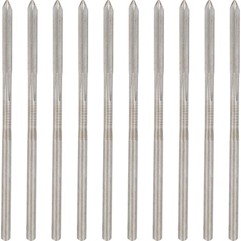 10 forets aléseuses HSS rectifiés entièrement, tige droite 2mm, outils industriels pour machines (1/5)