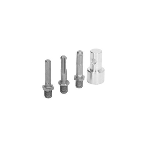 Adaptateur de tarière, adaptateur de tarière 1 à 3 forets, mandrin rond en acier carbone, connecteur de tarière de jardin à 2 trous et 2 fentes, outils de jardinage (1/5)
