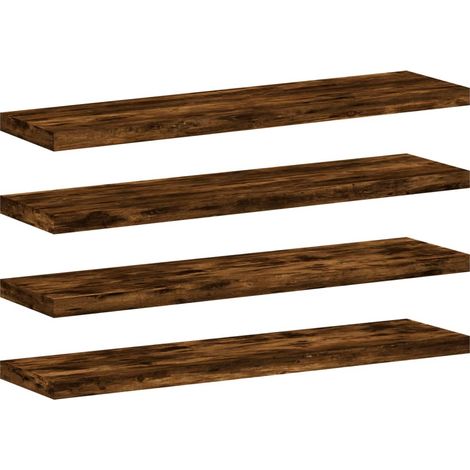 Maison Exclusive - Wandregale 4 Stk. Räuchereiche 40x10x1,5 cm Ho (1/5)