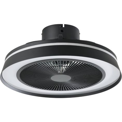 Ventilateur de plafond noir Vallonia Ø 48cm - 35217