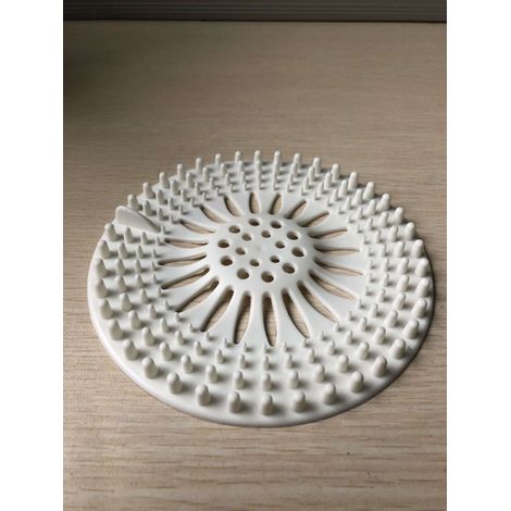 Couvercle de bonde de douche, extracteur de tube de filtre collecteur de cheveux de douche en silicone (1/3)