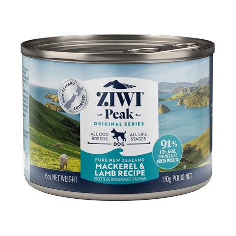 Ziwipeak - Mackerel & lamb wet food for dogs 170 gr. - (zp038)