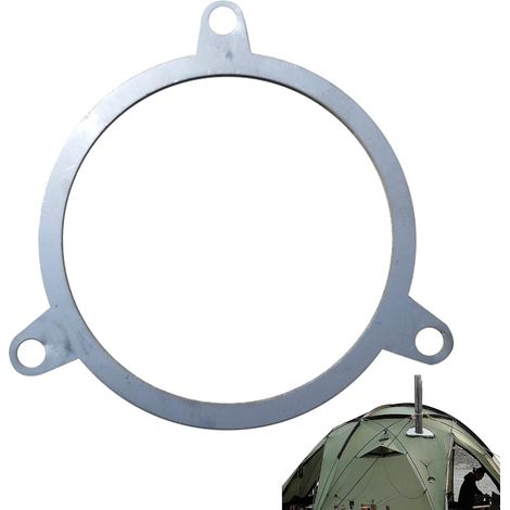 Support Tuyau Cheminée Pour Poêle À Bois Accessoire de fixation pour Conduit De Poêle Renfort Robuste pour Cheminée Extérieure, Protège contre Vents Forts et (1/5)