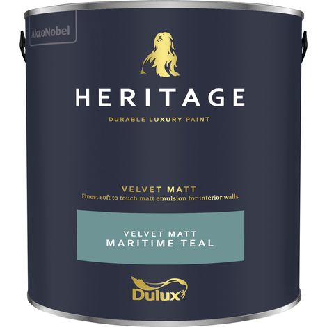 Dulux Heritage Velvet Matt - 2.5L - Maritime Teal