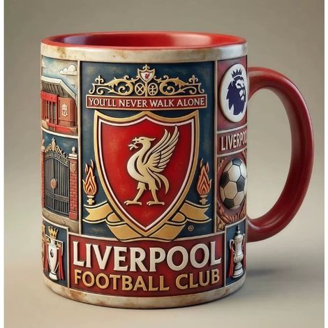 New product mug/coffee cup featuring football teams: Manchester City, Tottenham Hotspur, Chelsea, and the "Puppet King" water bottle - 11oz