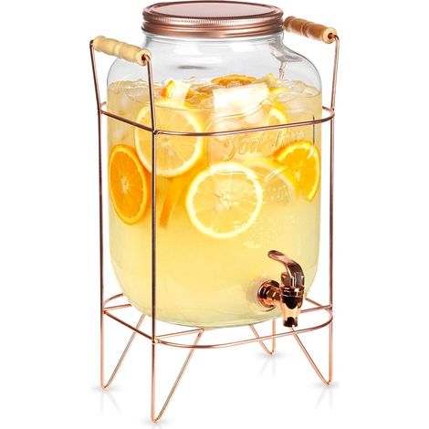 Distributeur de boissons avec robinet et support 8 l