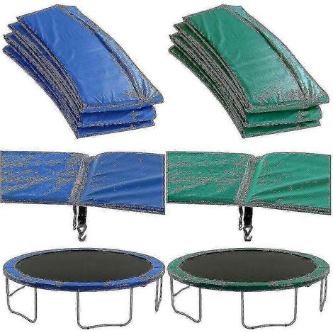 Tapis de protection premium pour trampoline (couvre-ressorts) Senzhe Store, doublure verte ou bleue (1/5)