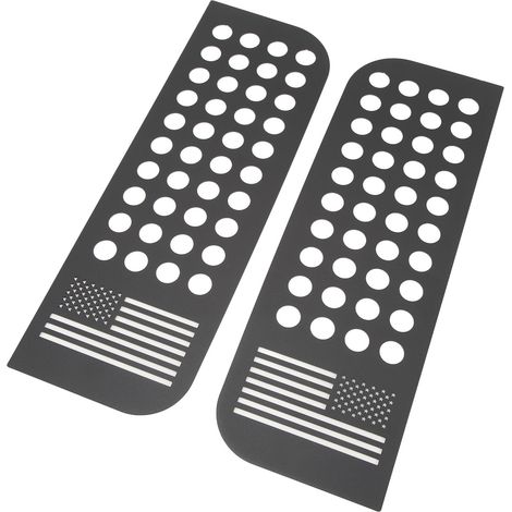 Ensemble de 2 autocollants pour vitres de portes arrière, baguettes de finition en alliage d'aluminium pour panneaux de verre, compatibles avec les modèles Jeep Wrangler JL JT Unlimited à quatre porte (1/5)