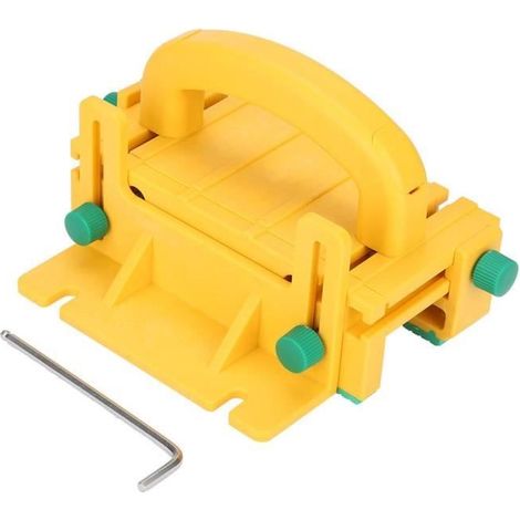Poussoir de sécurité - HEN - Outil de travail du bois - Plastique ABS - Jaune et vert - 3 directions (1/4)