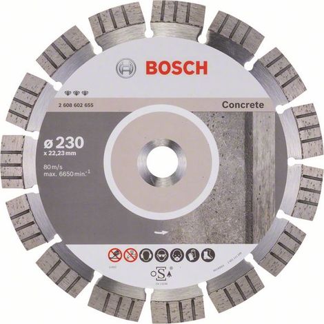 Disque à tronçonner diamanté Bosch BEST FOR CONCRETE 230 mm