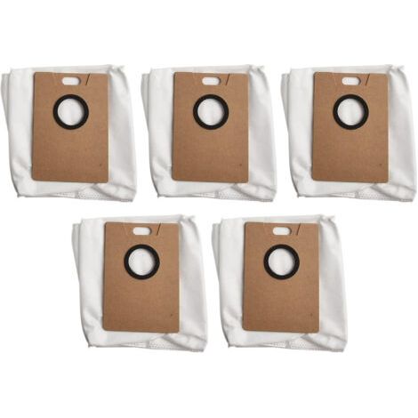 Lot de 5 sacs �� poussi��re de rechange pour aspirateurs robots Tapo RV30 Max Plus et RV20 Max Plus