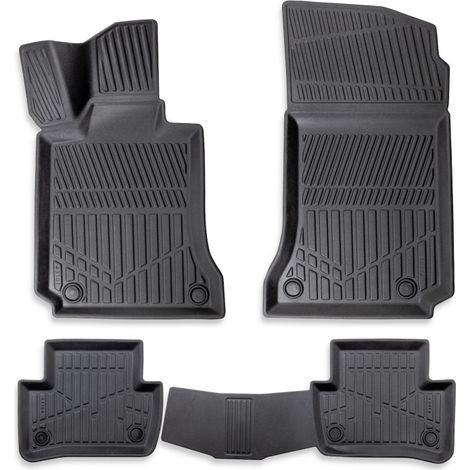 Erpassan 3D-Gummifußmatten, 4-teilig, für MERCEDES C‑Klasse (W204) Coupé 2007–2014