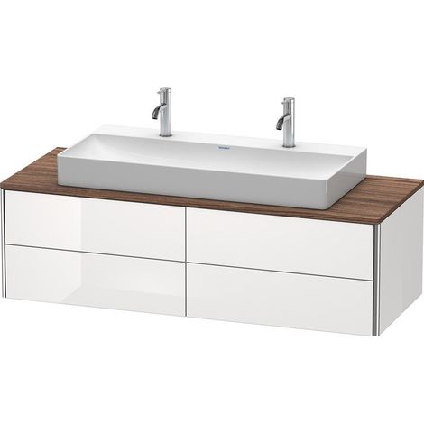 Meuble sous-vasque XSQUARE 400x1400x548mm blanc brillant lack