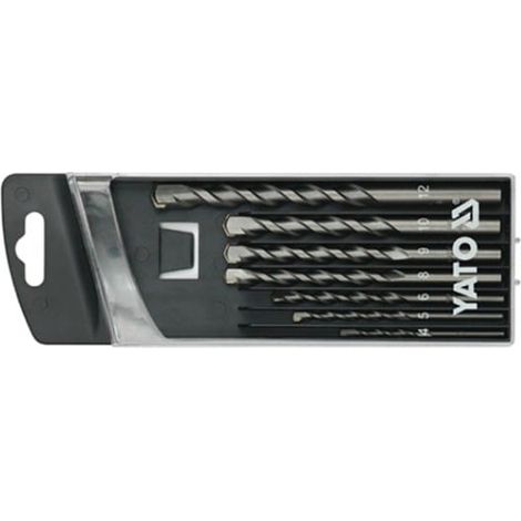 Set di punte per calcestruzzo Yato, 7 pezzi: 5, 6, 8, 9, 10, 12 mm