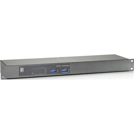 Conmutador PoE Fast Ethernet FEP-1601 de 16 puertos y 250 W (1/3)