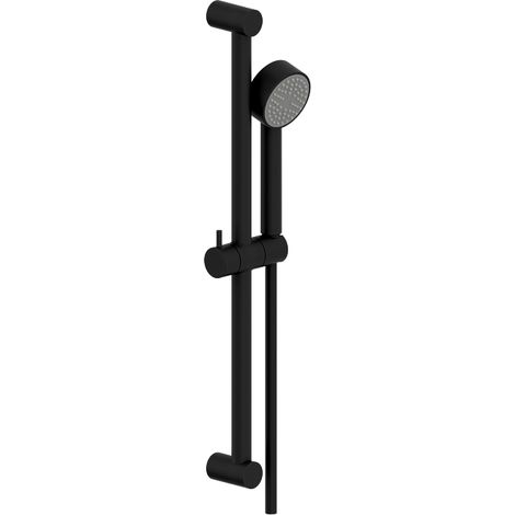 Heinrich Schulte alpha100 Brausegarnitur Z093518-00280 Wandstange 600 mm, mattschwarz