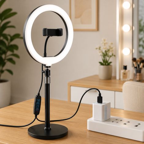 Set tecnologico per lo streaming Wi-Fi 6 (2 pezzi) – Adattatore USB AX900 e anello luminoso a LED per smartphone (1/5)