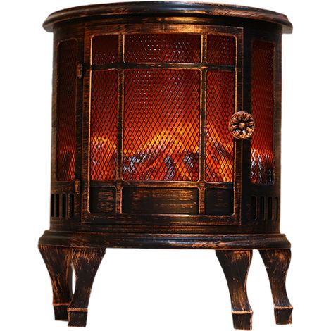 Lanterne LED de décoration Antique, Simulation de flamme, lampe de cheminée, brasero Vintage Unique et étanche (1/5)