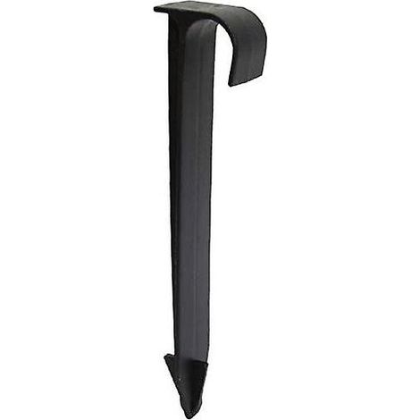 100Pcs Supports De Tuyau De Tube Dn16 Type C Enjeux Au Sol Pour Tuyauterie De Tuyau Pe Raccords D'Irrigation Par Gouttières Connecteurs D'Eau De Jardin (1/5)