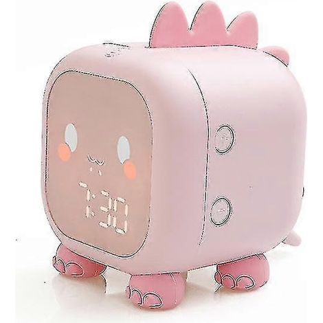 Réveil dinosaure pour enfants, horloge numérique avec lumière de réveil, pour filles et garçons. Joli réveil en cadeau d'anniversaire, de fête des enfants, etc. (1/4)