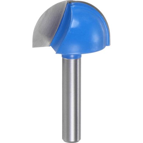 Fräser – 6 mm Schaft – Schnittdurchmesser: 2,5 cm – Runde Spitze – 2 Schneiden – Hartmetall – Für Tischler- und Holzbearbeitung – Fräswerkzeug (1/5)