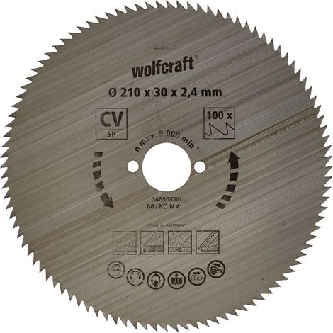 Wolfcraft CV-Kreissägeblatt, 210x30x2.7 mm, 100 Zähne (1/4)