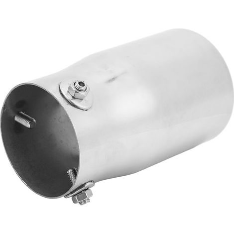 Jeffergarden Tuyau d'échappement automobile 76x89mm, embout de silencieux d'échappement en acier inoxydable, universel pour voiture-DOU