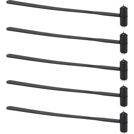 Ensemble de 5 marteaux dermique à double aiguille en forme d'étoile, manche en ABS, légers et à double tête (1/5)