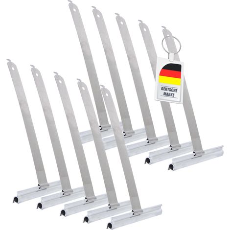 10x Mini Rolladen Aufhängefeder Rollladen Stahlband-Aufhänger Federn (1/4)