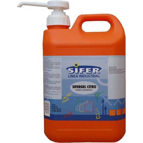 sifer gel citro crema lavamanos microesferas 5 litros  si2122-5