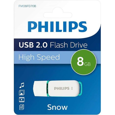FM08FD70B/00 USB 2.0 8GB Snow PHILIPS