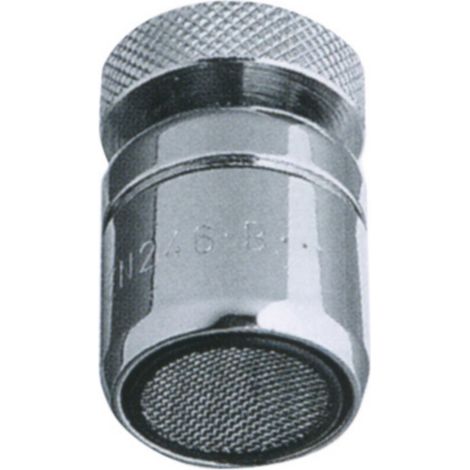 1PZ AEREATORE CROMATO CON SNODO MM. 22X1" Femmina (1/2)