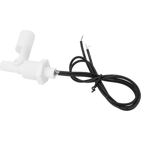 2-teiliger Wasserstandssensor, Schwimmerschalter aus weißem PP-Kunststoff, 1/2-Zoll-NPT-Gewinde, 0–110 V DC